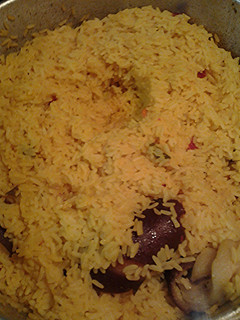 A picture of Arycas New Years rice.