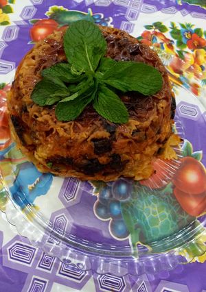 عکسی از دستور ماکارونی پروانه ای با مرغ