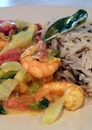 A picture of King Prawns With Fenugreek (jheenga Methi).