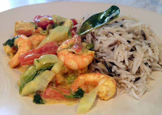 King Prawns With Fenugreek Jheenga Methi Recipe By Jenny Atkinson