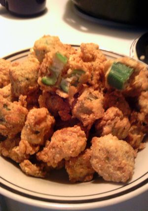A picture of Sunshines fried okra.