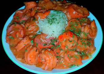 Easiest Way to Recipe Appetizing Mikes Beginners Shrimp  Andulie Sausage touffe
