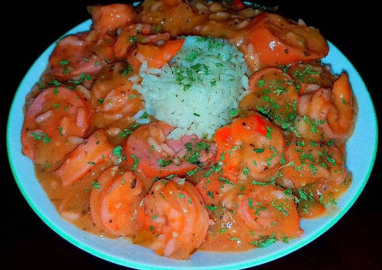 Easiest Way to Cook Tasty Mike's Beginners Shrimp & Andulie Sausage Étouffée