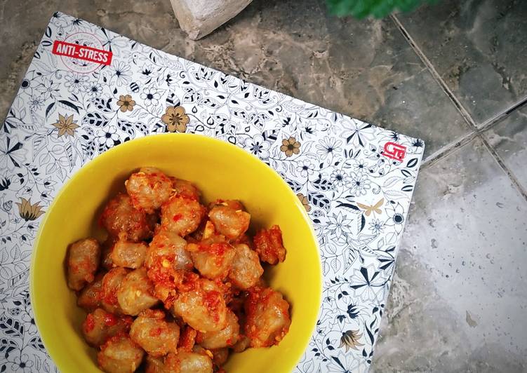 Recipe: Perfect Cilok Gongso Sambal Bawang