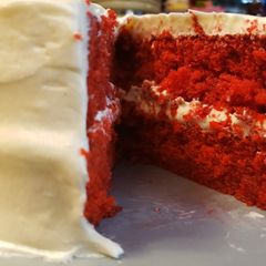 A picture of Red velvet cake.