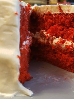 A picture of Red velvet cake.