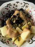 Overnight con fruta, pipas de calabaza y frutos secos