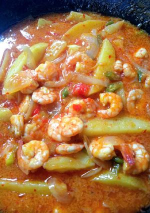 Foto resep Udang Asam Pedas
