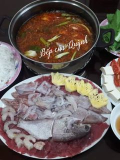 Hình của món Lẩu Thái.