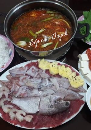 Hình của món Lẩu Thái.