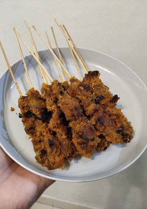 Foto resep Sate komoh kelapa