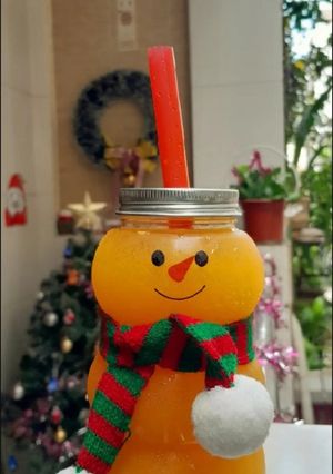 Hình của món Nước cam mix trân châu.