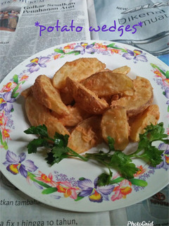 Foto resep *potato wedges*