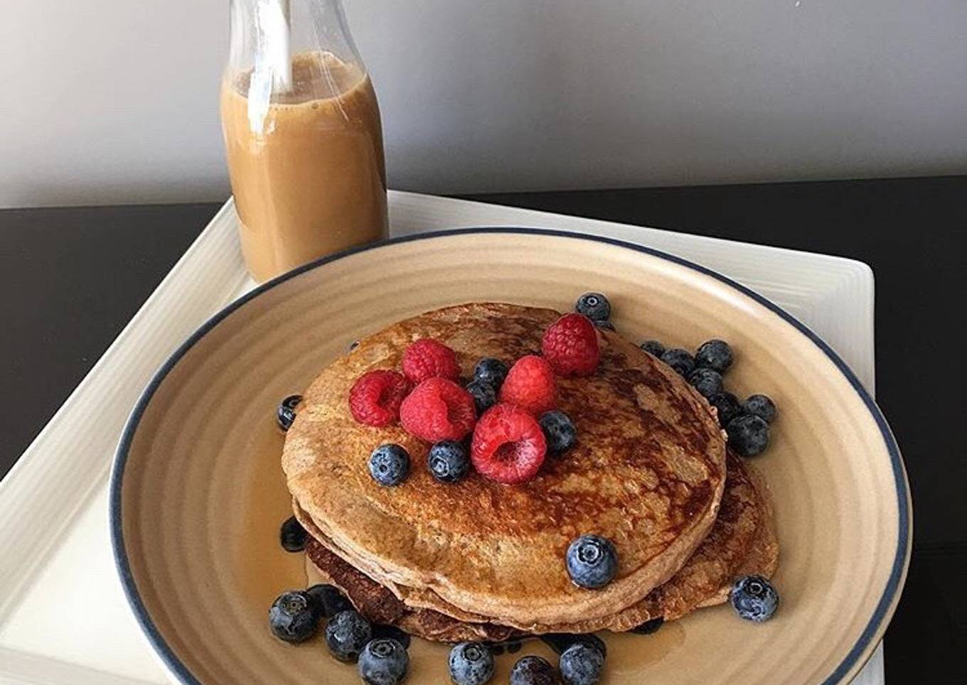 Tortitas de avena y plátano