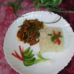 A picture of Chicken chilli.