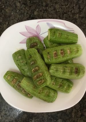 صورة لوصفة الكوسة المشوية السريعة