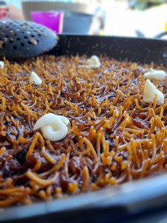 Una foto de Fideuá sin gluten (versión camping)
