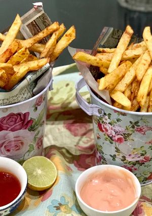 A picture of Masala fries 🍟.