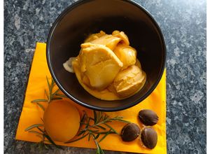 Une photo de Sorbet aux Abricots & Romarin