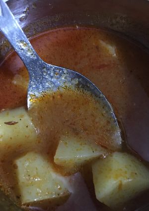 A picture of Aloo ki sabji.
