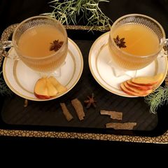 Spiced apple tea🍎☕ A picture of Spiced apple tea🍎☕.