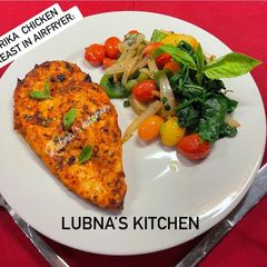 A picture of Paprika Chicken Breast in AirFryer:.