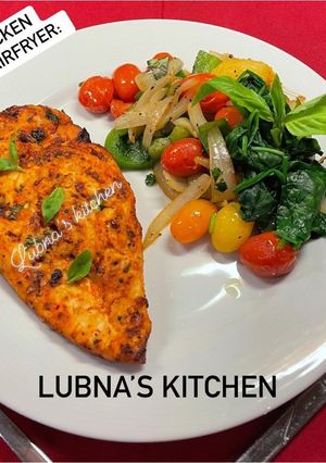 A picture of Paprika Chicken Breast in AirFryer:.