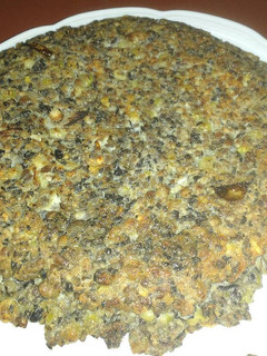 Una foto de Tortilla de arvejas y porotos