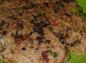 Foto resep Pepes blondo (ampas minyak kelapa)