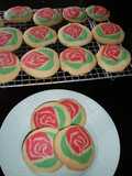 A Bouquet of Rose Flower Cookies for Mother's Day