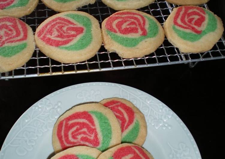 Recipe of Quick A Bouquet of Rose Flower Cookies for Mother&#39;s Day