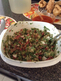 A picture of Mexican Pico de Gallo.