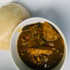 A picture of Miyan Kuka 😋 (Baobab leaf soup).