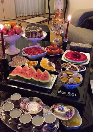 عکسی از دستور یلدا و دورهمی