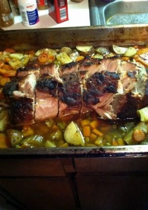 A picture of porkloin roast.