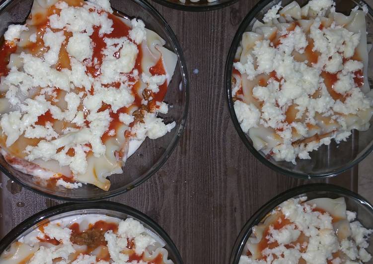 Recipe of Homemade Lasagne in a Cup