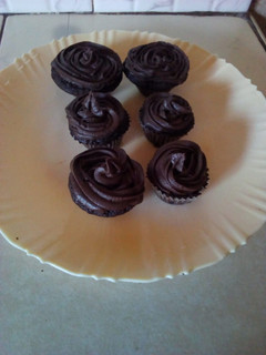 A picture of Chocolate buttercream frosting.