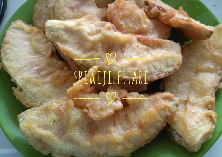 Resep: Sukun goreng tepung Irit Anti Gagal