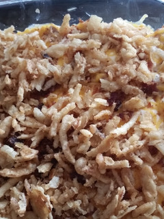 A picture of Loaded baked mashed potatoes.