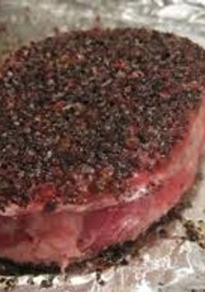 A picture of Peppercorn Steak.