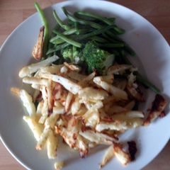 A picture of healthy home made chips.