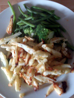A picture of healthy home made chips.