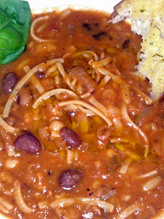 A picture of sig's Fagioli ( Italien Bean and Pasta Soup).