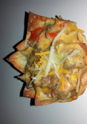 A picture of Sausage Wontons.