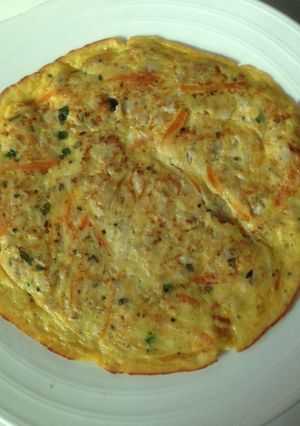 Foto resep Cheese and chicken omelette mpasi..