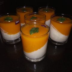 Mango Panna Cotta A picture of Mango Panna Cotta.