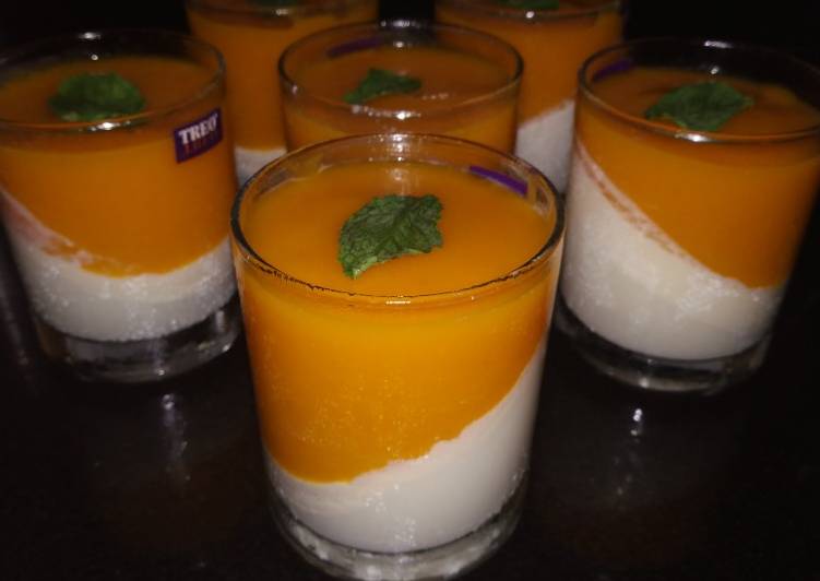 Recipe of Homemade Mango Panna Cotta