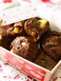 Dark Chocolate Mini Brownies For Valentine's Day