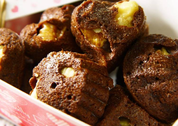 Recipe of Quick Dark Chocolate Mini Brownies For Valentine&#39;s Day