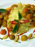 Tagliatelle In Sweet Potato Red Curry Sauce
